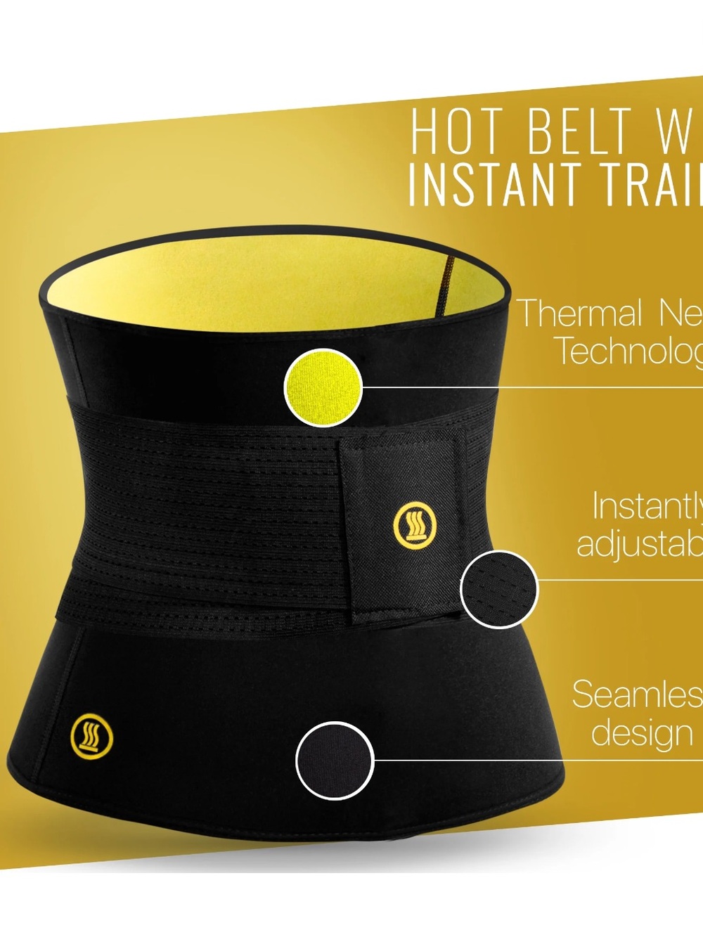 Hot Shapers Neotex Waist Trimmer Belt & Instant Trainer Band NWOT M - Picture 9 of 12